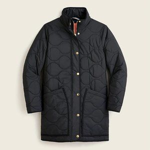 J Crew Quilted Cocoon Puffer Coat with PrimaLoft